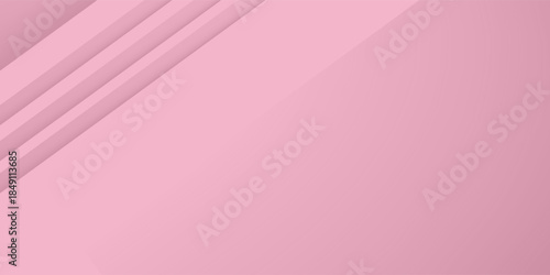 Abstract composition featuring overlapping geometric shapes in varying shades of pink, creating a layered effect with subtle gradients and soft shadows.vector.eps.10