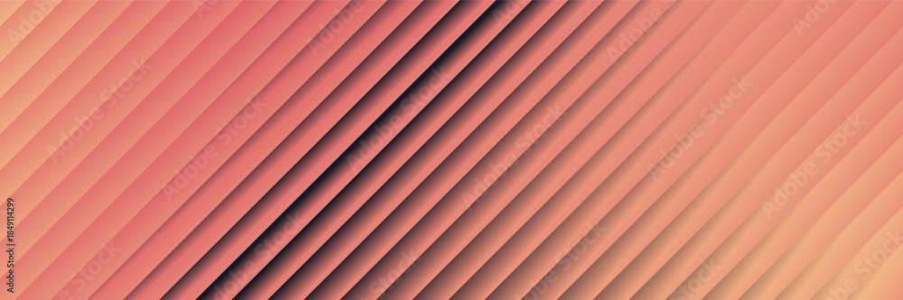 Obraz premium Gradient strip lines header background. Colorful visual perfect for modern design. Vector
