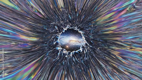 Vibrant Cosmic Portal Abstract Light Burst.