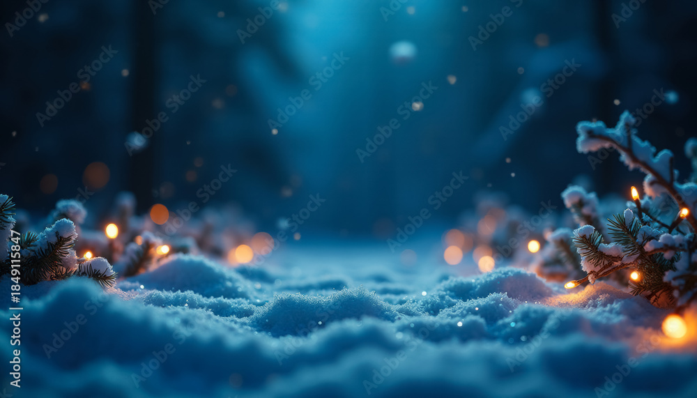 Fototapeta premium Colorful lights shining on a decorative garland during a festive celebration