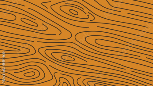 Nature Hand Drawn Wood Texture Seamless Pattern Background.Vector Illustration