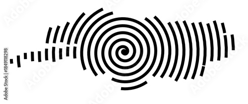 Symbol Map of the Region Kocaeli, Sakarya, Duzce, Bolu, Yalova (Turkey) showing the region with a black spiral line