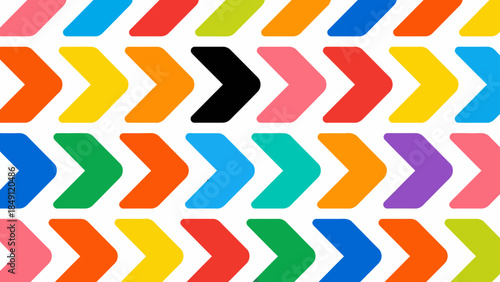 Colorful arrow pattern design