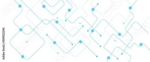 Abstract futuristic technology background. Technology background with crossed lines and dots.