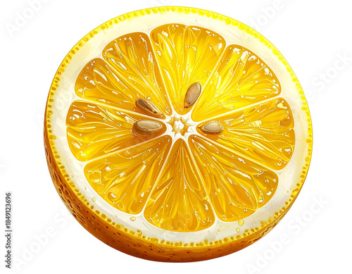  Lemon Slice Transparent Background PNG