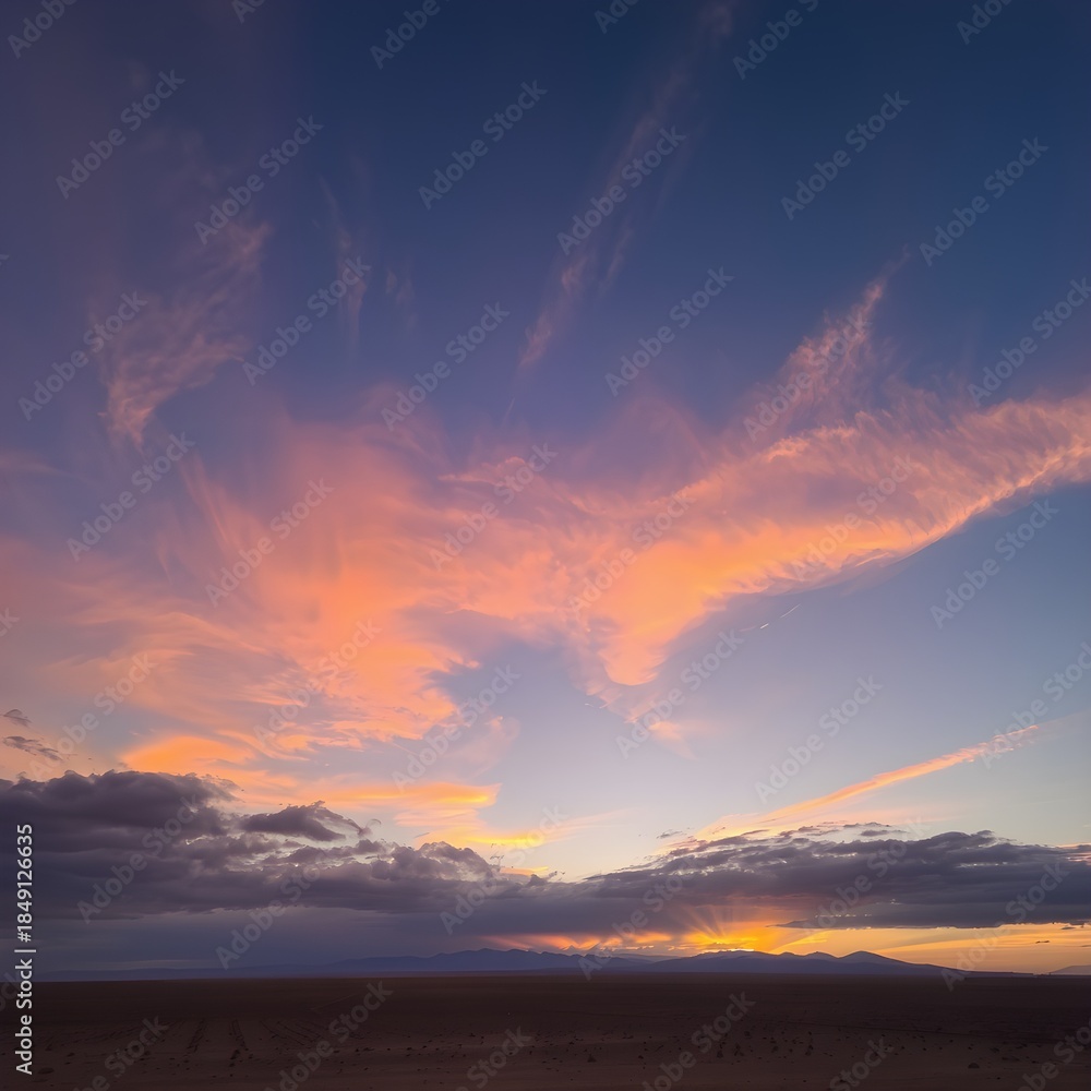 Obraz premium sunset in the mountains