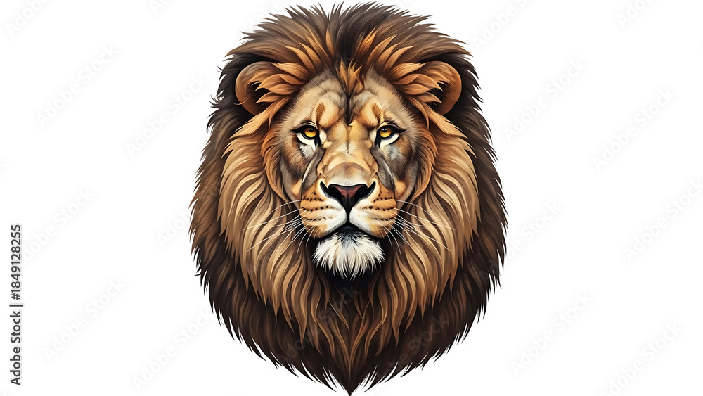 Fototapeta premium neon lion, fierce lion, prosperity, abundance, success, strength, power, courage, wealth, financial growth, leadership, motivation, inspirational message, surreal art, vibrant colors, generation IA