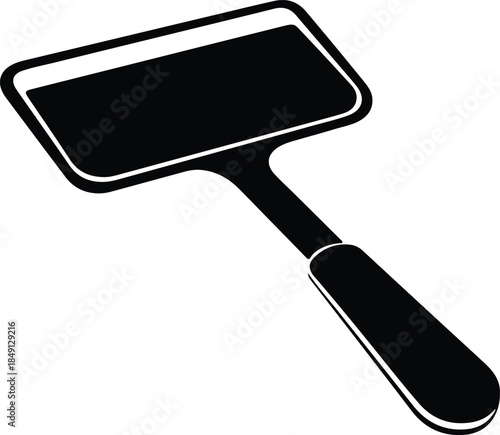 Silhouette Pet Grooming Slicker Brush Tool Icon Vector Illustration