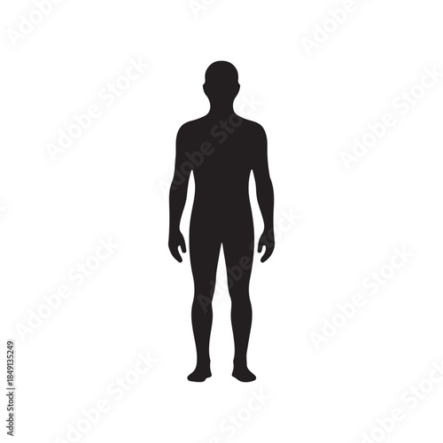 HumanHue silhouette icon vector flat design