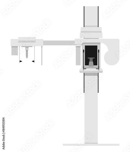Dental x-ray device for digital panoramic, extraoral, 3D imaging