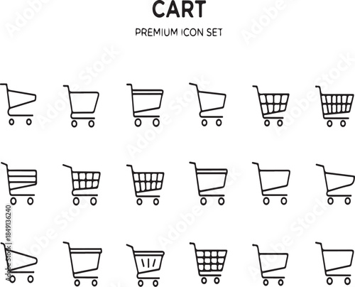 Various Shopping Cart Icon Designs