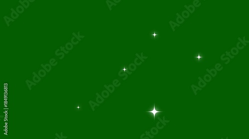 Wallpaper Mural Twinkle Sparkling Stars Shine Animation Retro Vector Doodle Stars. Blinking retro vector stars and dots, twinkling starry night sky alpha channel. 4K Torontodigital.ca