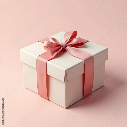pink gift box with ribbon