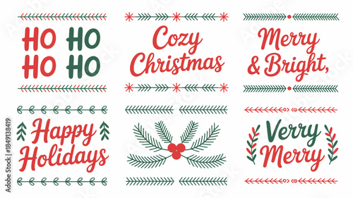 Festive Holiday Greetings with Christmas and Holiday Messages