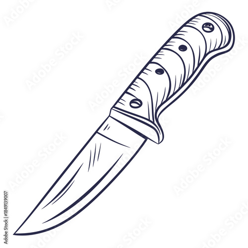 Illustrated survival knife