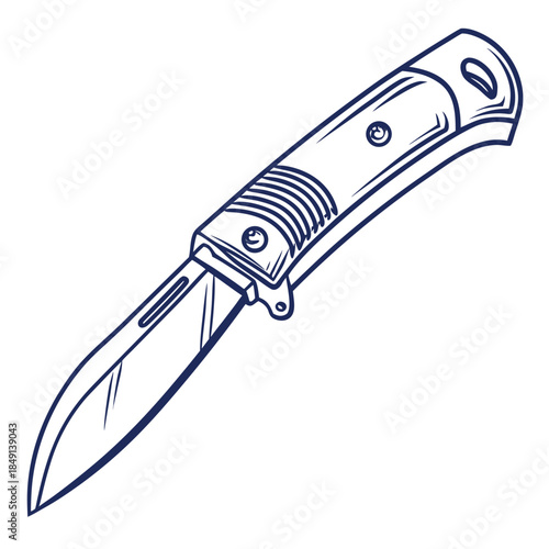 Illustrated pocket knife