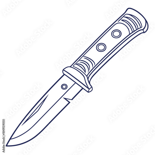 Illustrated folding knife