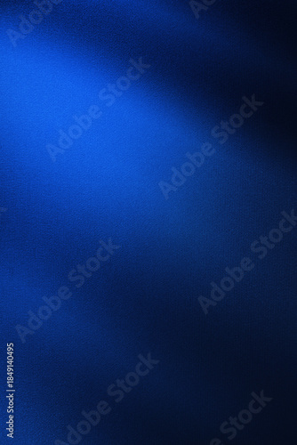 Black dark cobalt blue silk satin. Silky shiny fabric. Beautiful elegant background. Light shadow glow shimmer shine gradient. Curtain drapery. Christmas birthday festive. Blank template design.