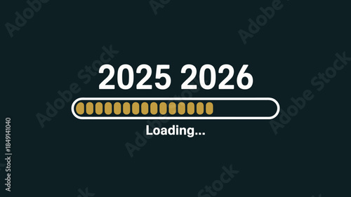 Loading Bar with Years 2025 and 2026 for Future Planning