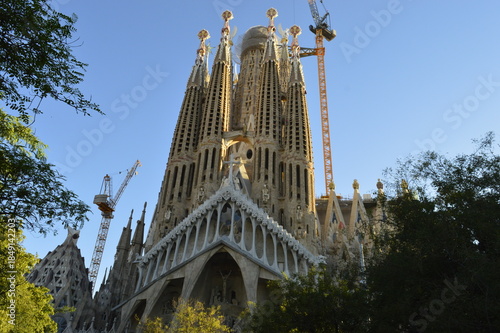 Exterior da Sagrada Família em Barcelona na Espanha