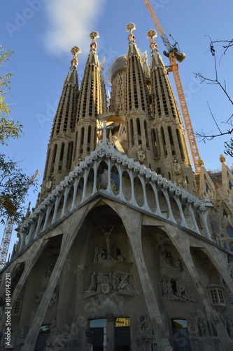 Basílica da Sagrada Família em Barcelona na Espanha