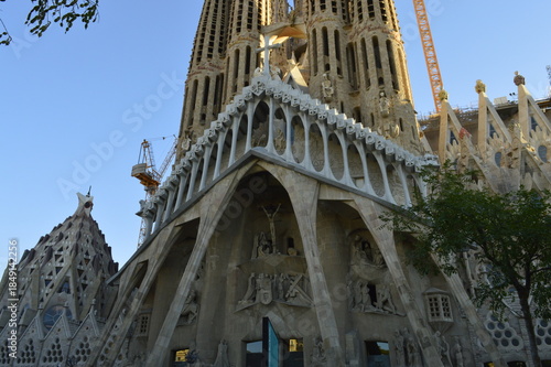 Basílica da Sagrada Família em Barcelona na Espanha