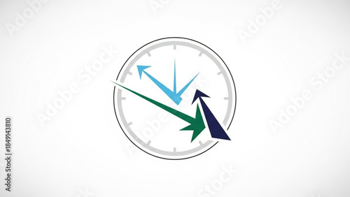 AIzaSyBIoNEMxfjvG6ihdwKfAeHDb5xZGyZi2eU Clock with arrows indicating time passing a conceptual graphic for deadlines and scheduling isolated on white AIz