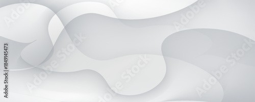 Silver foil background with metal mirror texture. Chrome gradient surface with light gloss. Vector