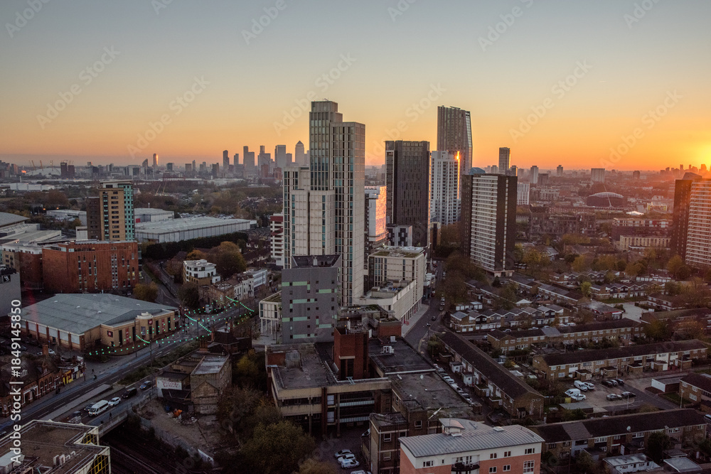 Obraz premium Views from Stratford in the city of London, UK