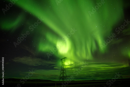 Views of the northern lights in Iceland