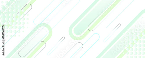 Creative banner background, colorful, gradation green and blue ,wave, Memphis abstract,eps 10