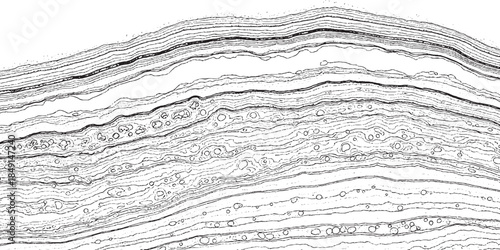 Geological Strata Layers with Detailed Textures and Patterns.