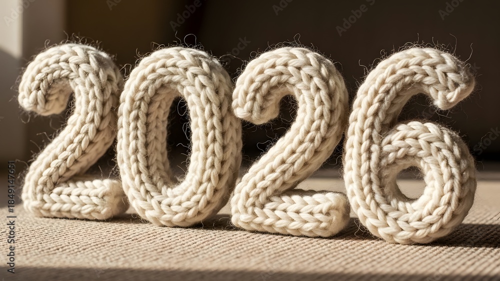 Fototapeta premium Golden 2026 New Year Celebration Background