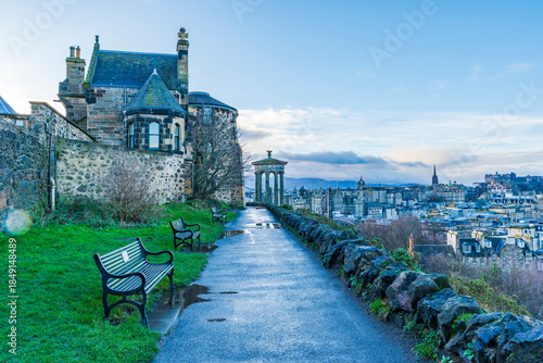 Old Observatory House on Calton Hill in Edinburgh, Scotland