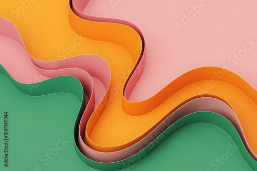 abstract colorful background with waves