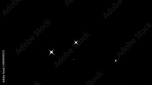 Wallpaper Mural Twinkle sparkling stars shine animation. twinkling star motion graphics with black background. starry sky festive overlay, blinking shining light twinkling effect glowing, sparkling star animation, 4K Torontodigital.ca