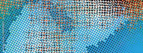 Abstract pop art creative concept. Colorful polka dots retro comics background. Cartoon modern halftone pattern. Design for poster, card, sale banner, empty bubble.