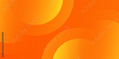 Abstract orange background with circles. Vector illustration