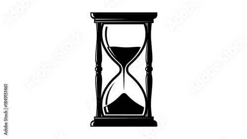 Vintage Hourglass Symbolizing the Passage of Time and Temporal Moments