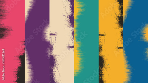 Vibrant Colorful Gradient Background with Brush Strokes