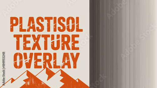 Vibrant Plastisol Texture Overlay with Geometric Design