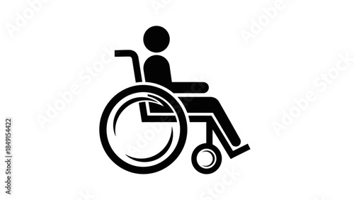 Inclusive Accessibility Icon Representing Wheelchair Users and Support for Disabled Individuals in