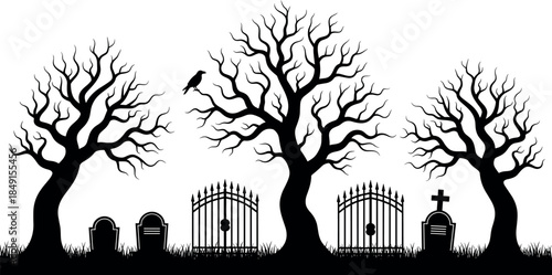 Black silhouette of a female runner jogging against a white background for fitness, health, sports and exercise concepts.