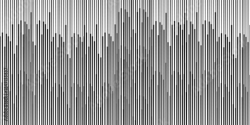 Black radial comics style lines, Straight Vertical Lines, isolated on white background. Speed abstract. Vector illustration