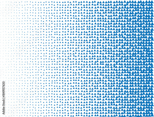 Blue People Icon Halftone Gradient Vector Background Pattern for Social Media Data Density
