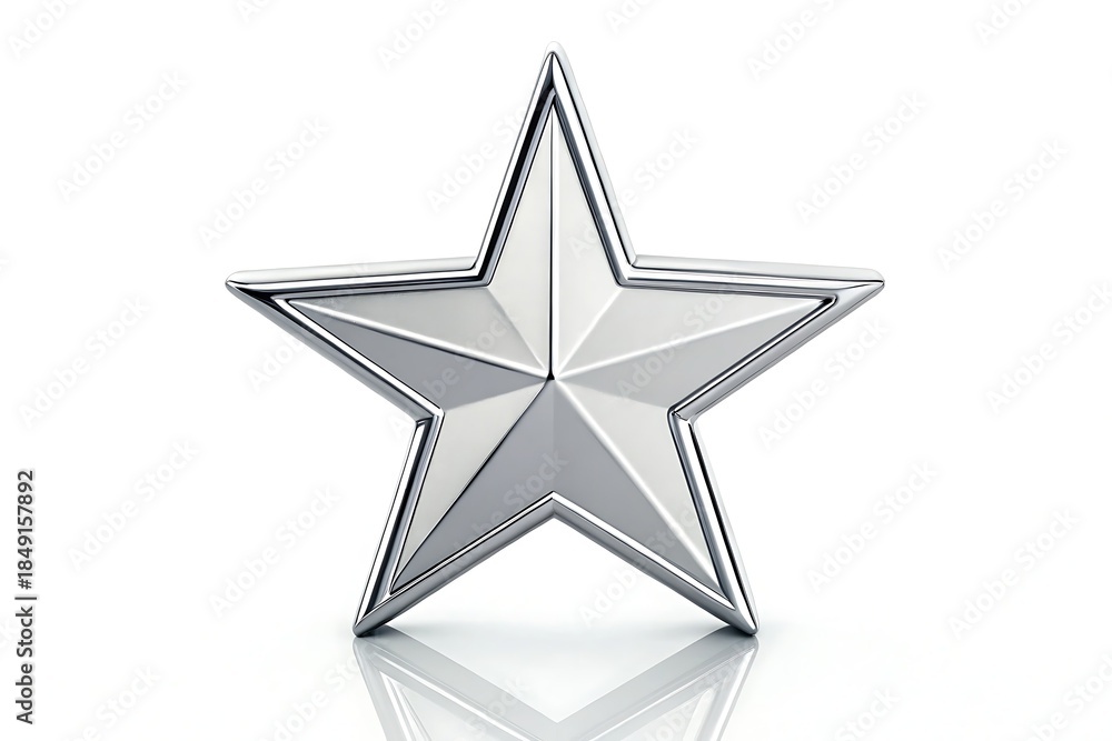 Fototapeta premium star isolated on white background