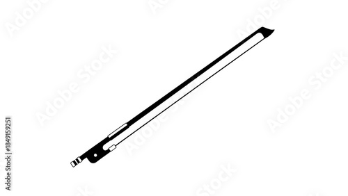 Minimalist black and white illustration of a sleek, modern electric guitar with clean lines