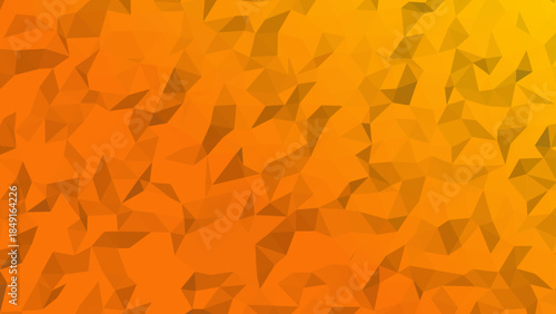 A bright orange low poly background. A bright yellow abstract backdrop.