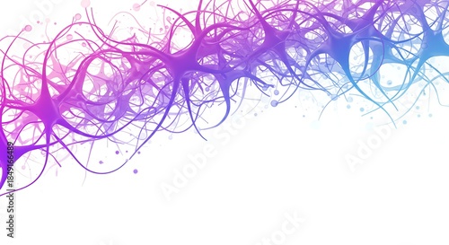 Vibrant Neural Network Abstract Background.