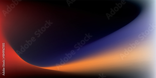 Abstract Colorful Smooth Curve Design Element.